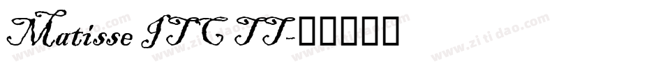 Matisse ITC TT字体转换